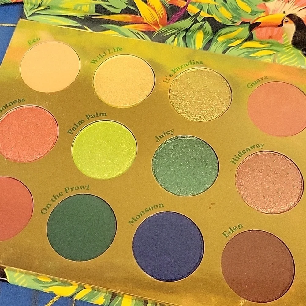 Colourpop Tropical Vibes 12 Color Eyeshadow Palette New in Box